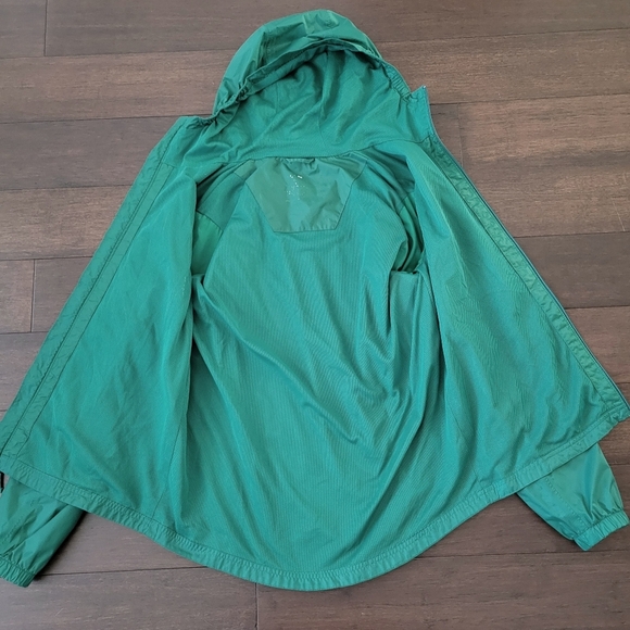 L.L. Bean Discovery Rain Jacket Zip-Up Windbreaker Packable Men's Size S Green - Picture 4 of 10